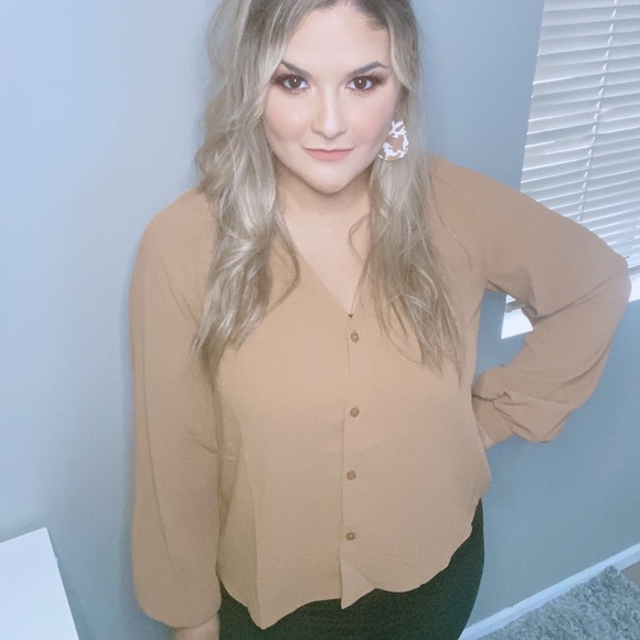 COPY - Dressy Camel Top - Picture 2 of 7